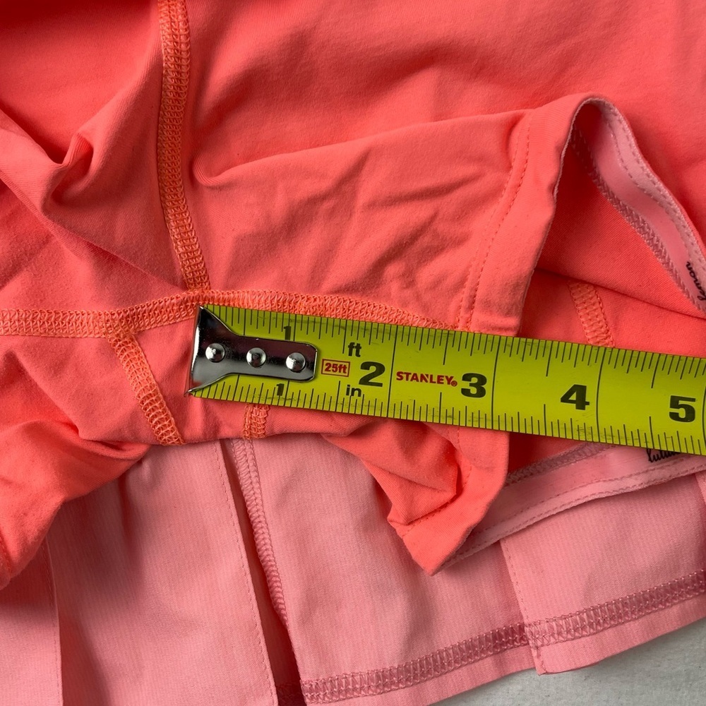 Lululemon Women’s Pace Setter Run Skort Pink White Gingham Size 8 - Picture 4 of 7